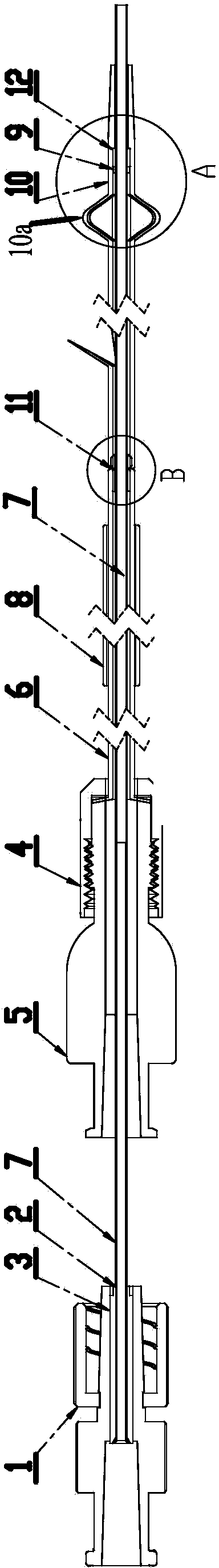 Self-expandable plastic support and placement device