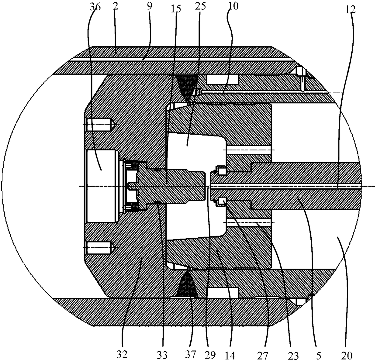 Double-acting hydraulic mechanism, multi-stage telescopic hydraulic mechanism and hydraulic support