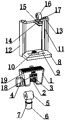 Spring brush rotating debugging device