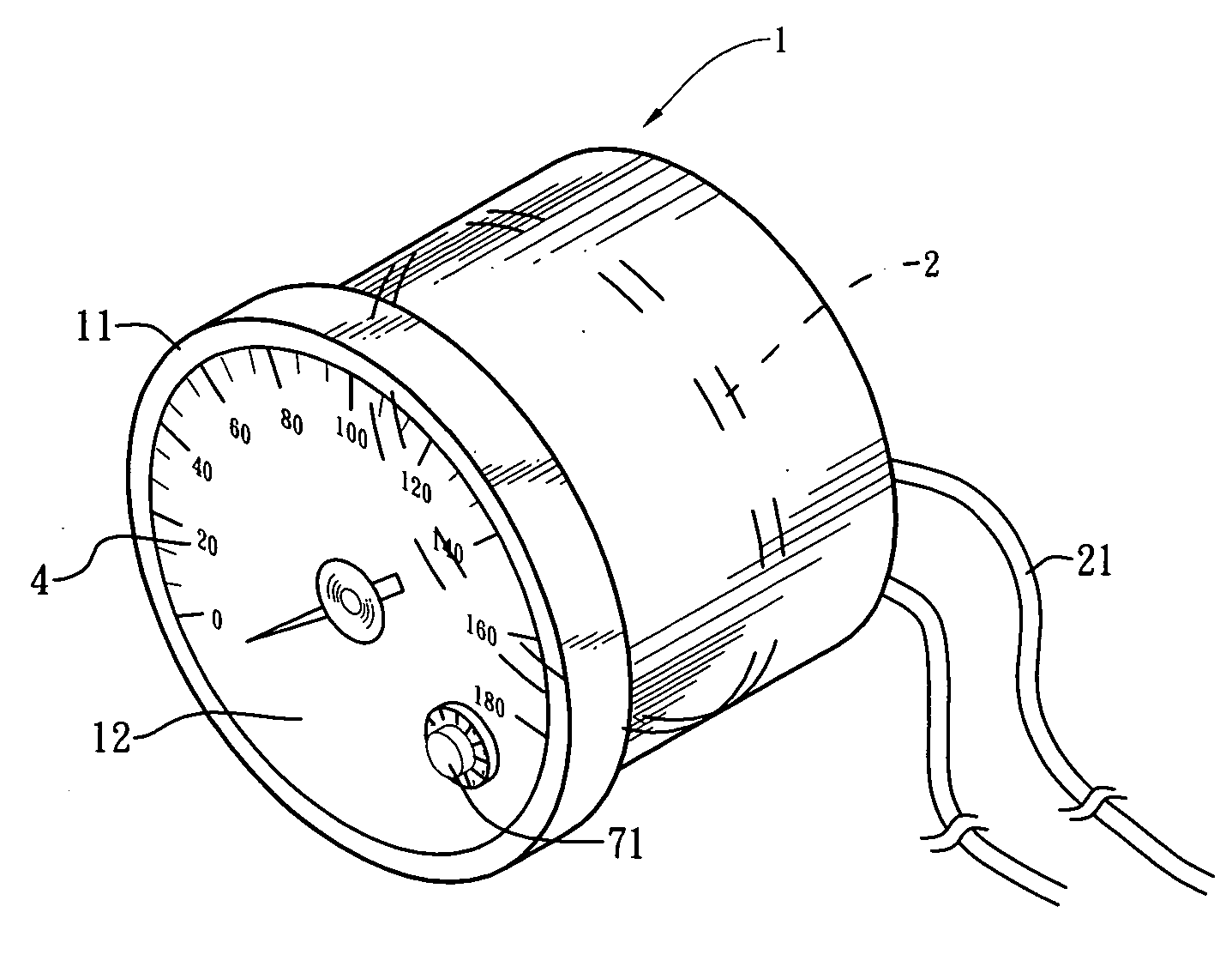 Structure of meter