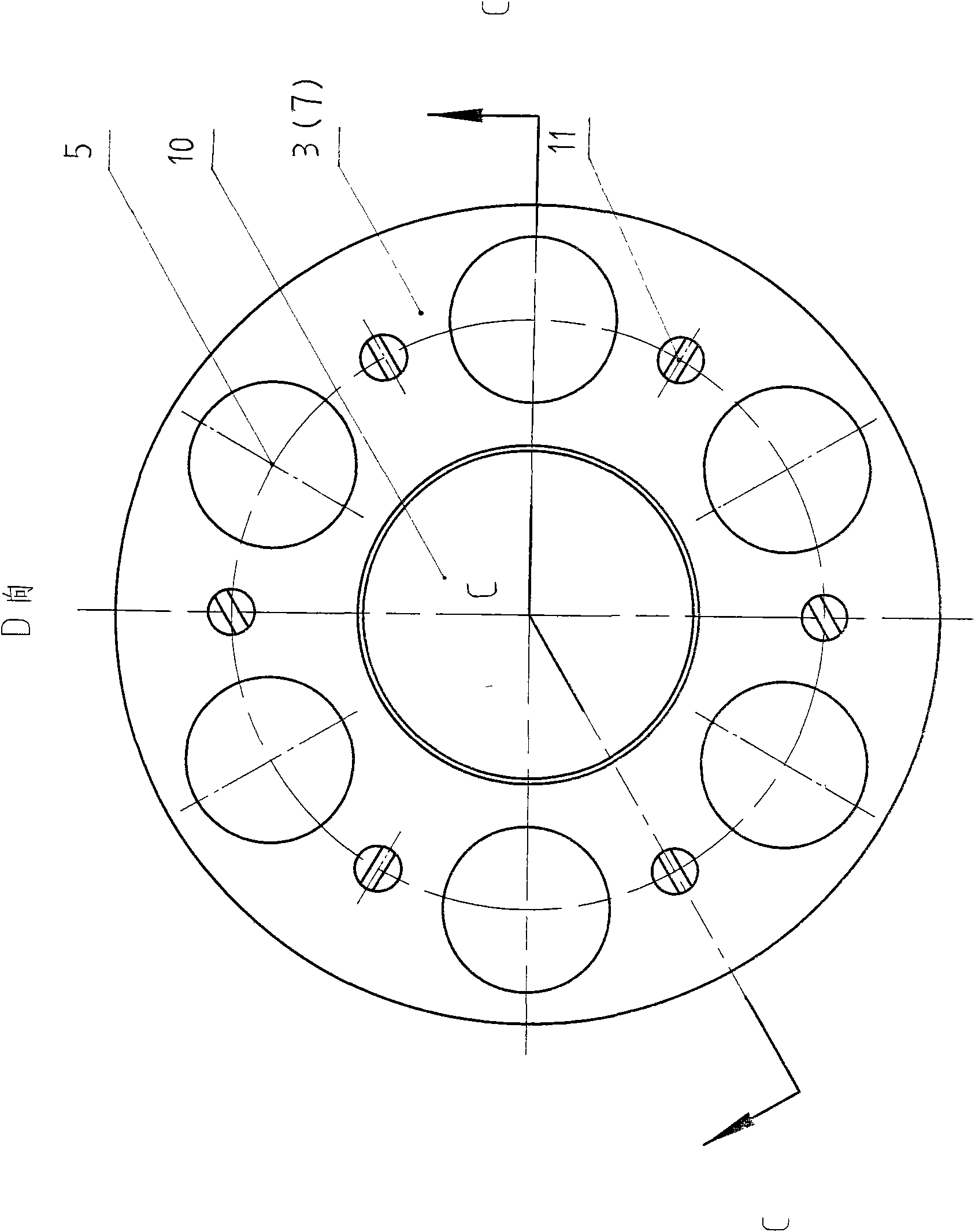 Supporting leg and universal wheel for heavy equipment