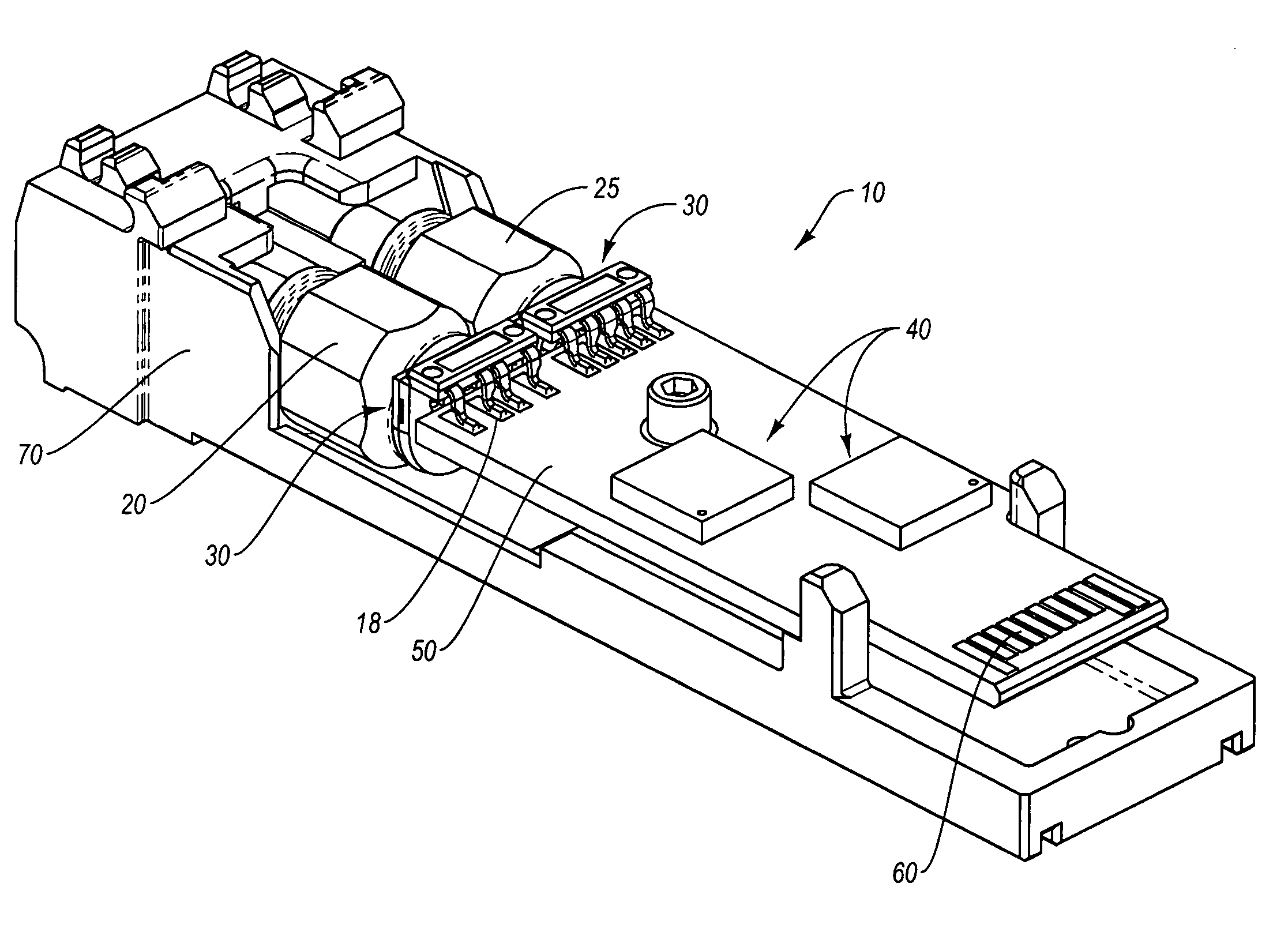 Integrated focusing and reflecting structure in an optical assembly