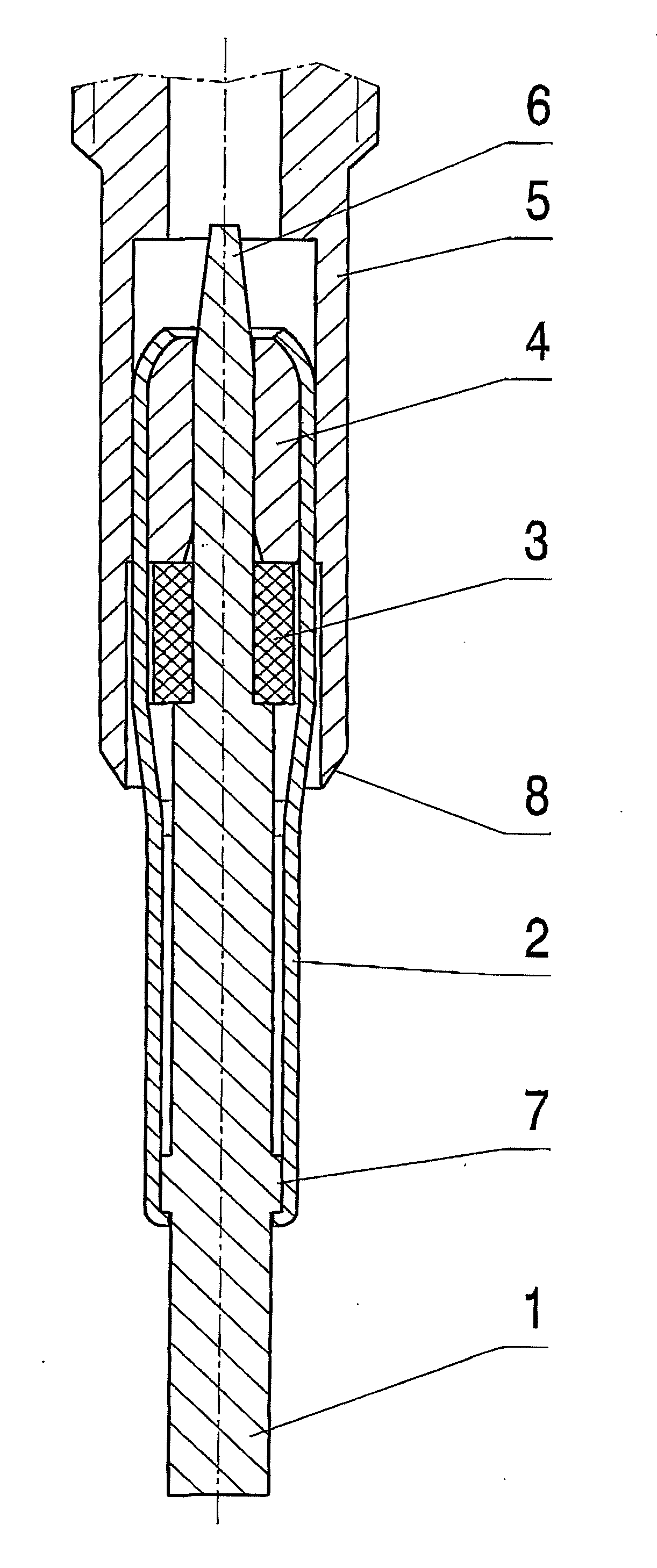 Pressure pickup heating bar, in particular for a pressure pickup glow plug