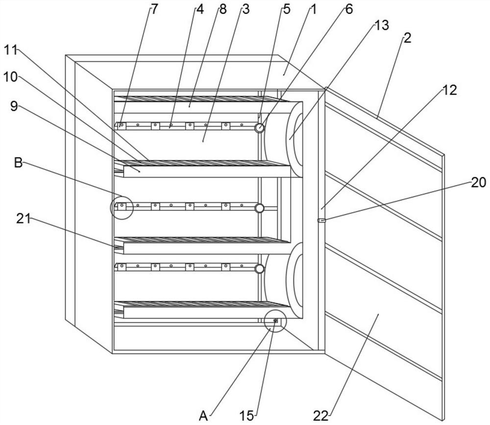 A power dispatching distribution cabinet