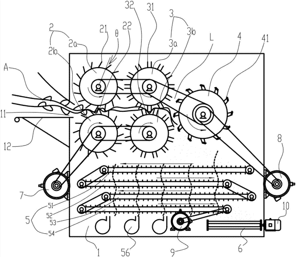 Feed ramie cutting apparatus with drying device and processing method thereof