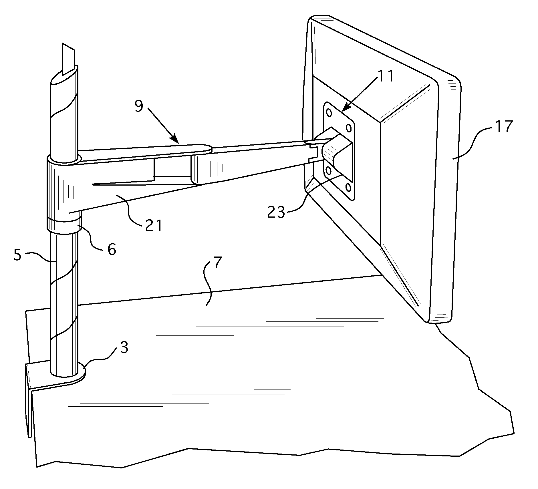 Friction adjustment mechanism for a support apparatus