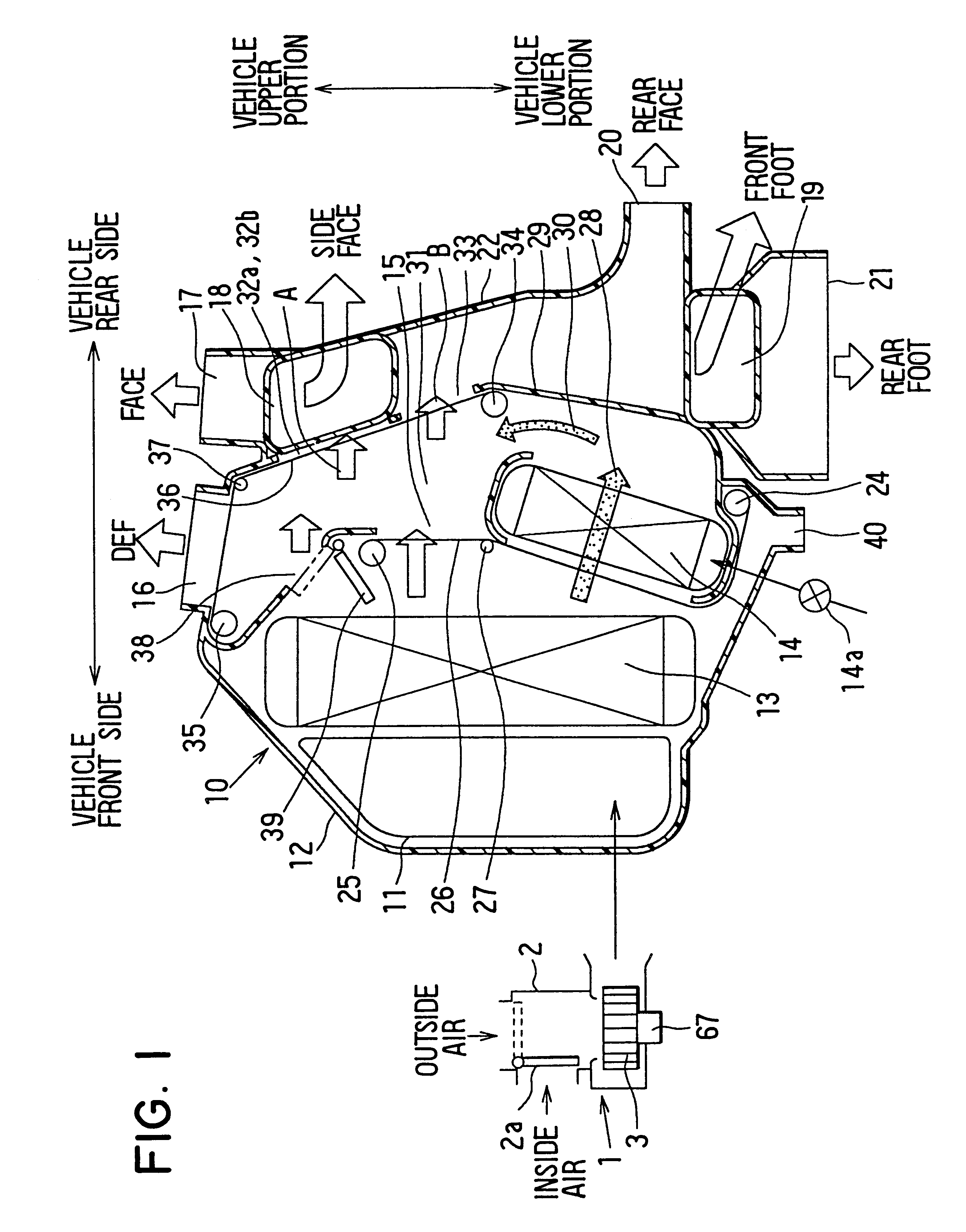 Vehicle air-conditioning system with independent left/right temperature control during maximum cooling