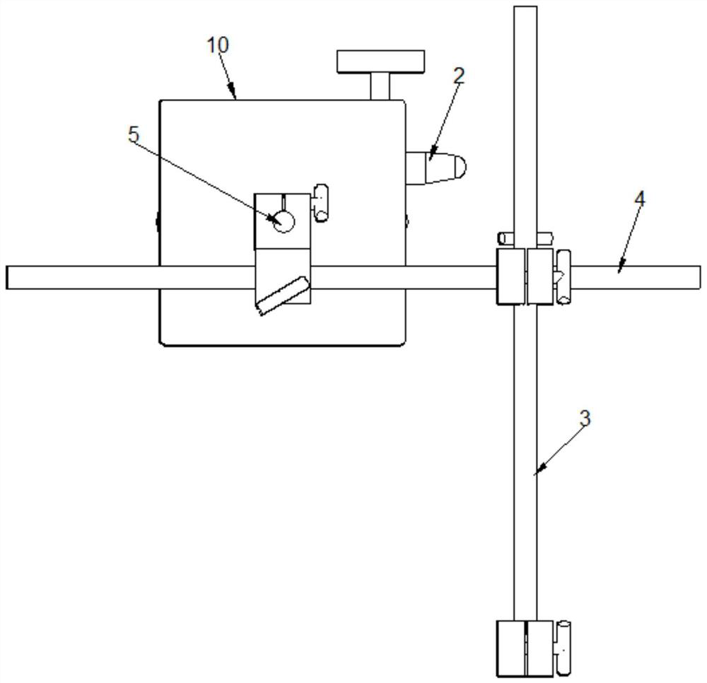 Laser locator for brain stereotactic localization