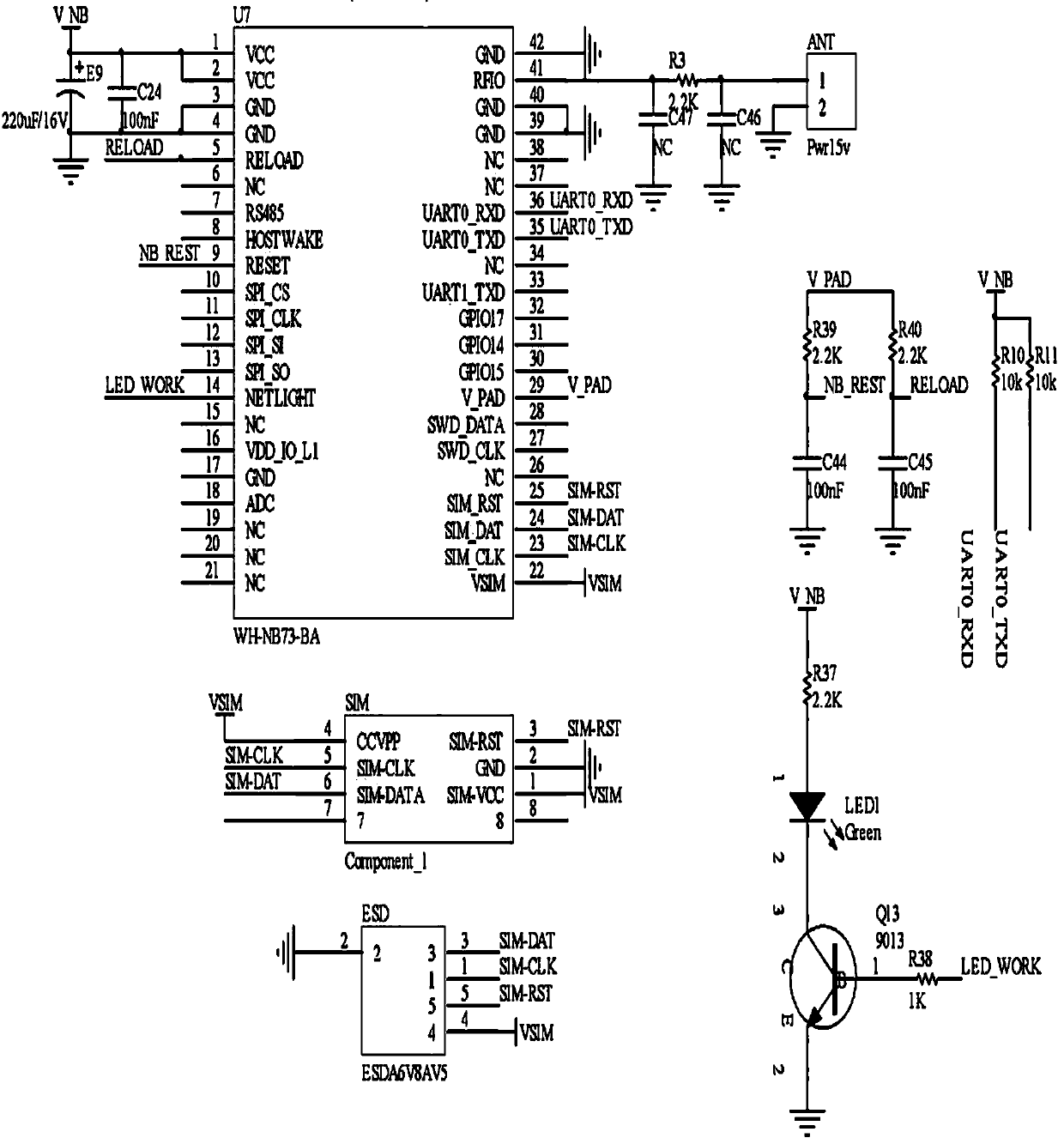 Low-power-consumption, simple and universal type cable well lid monitoring device