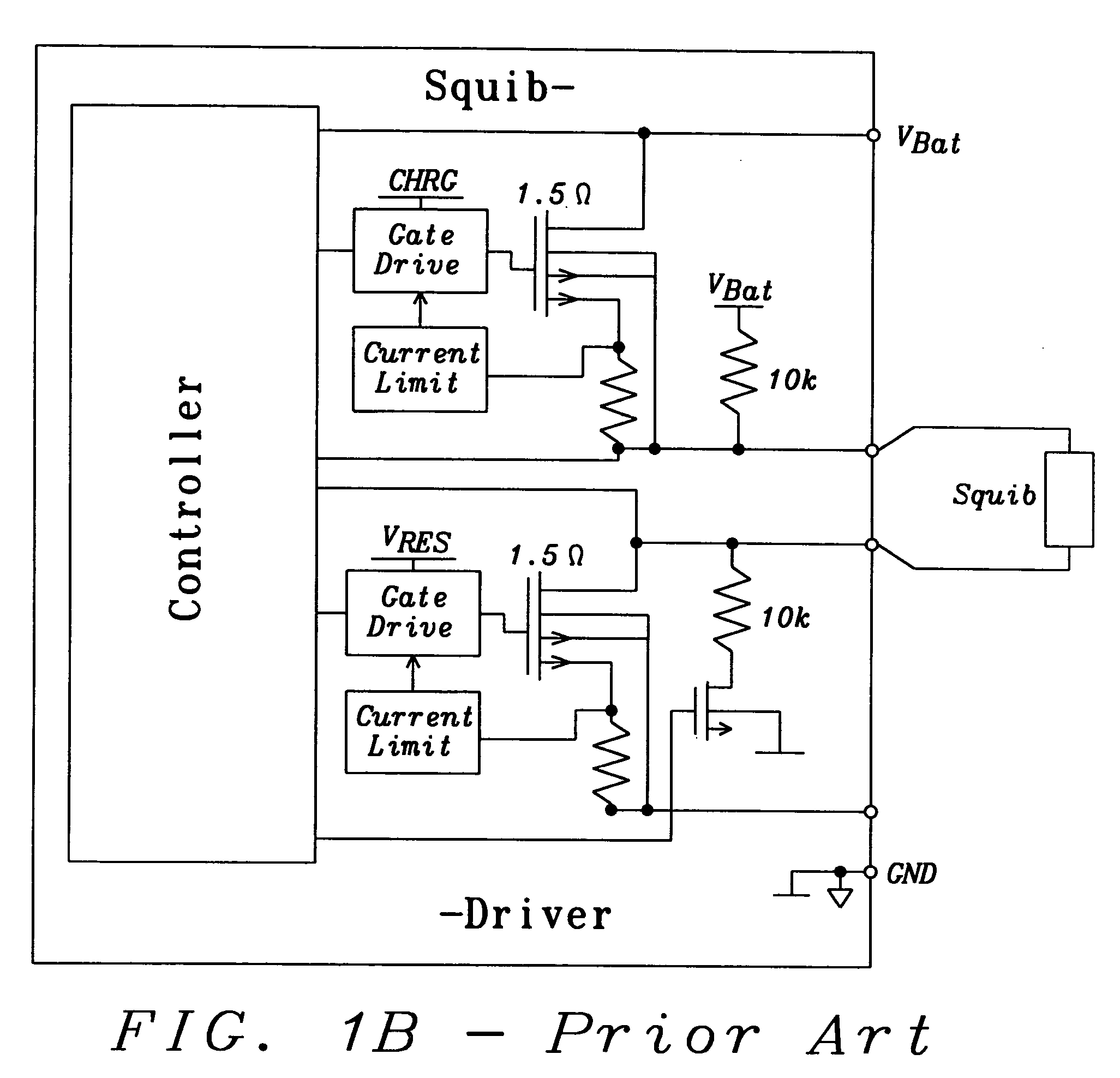 Squib driver for airbag application