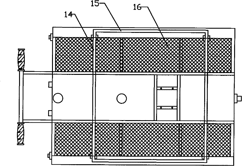 Floating barrel duckbilled lotus root digging machine