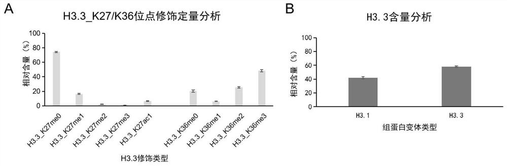 Quantitative detection method of plant histone variant H3.3 based on MRM