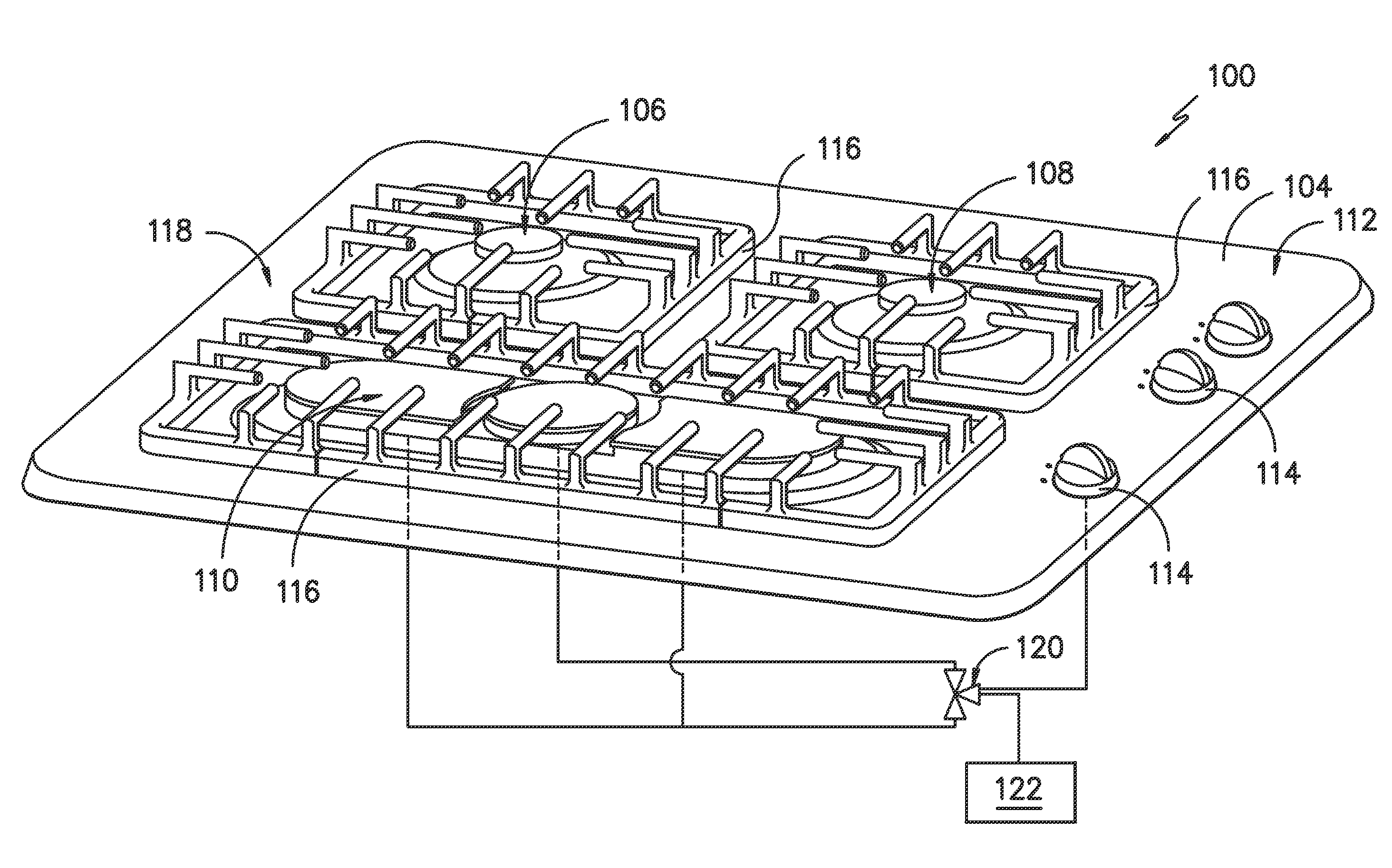 Burner assembly for cooktop appliance and method for operating same