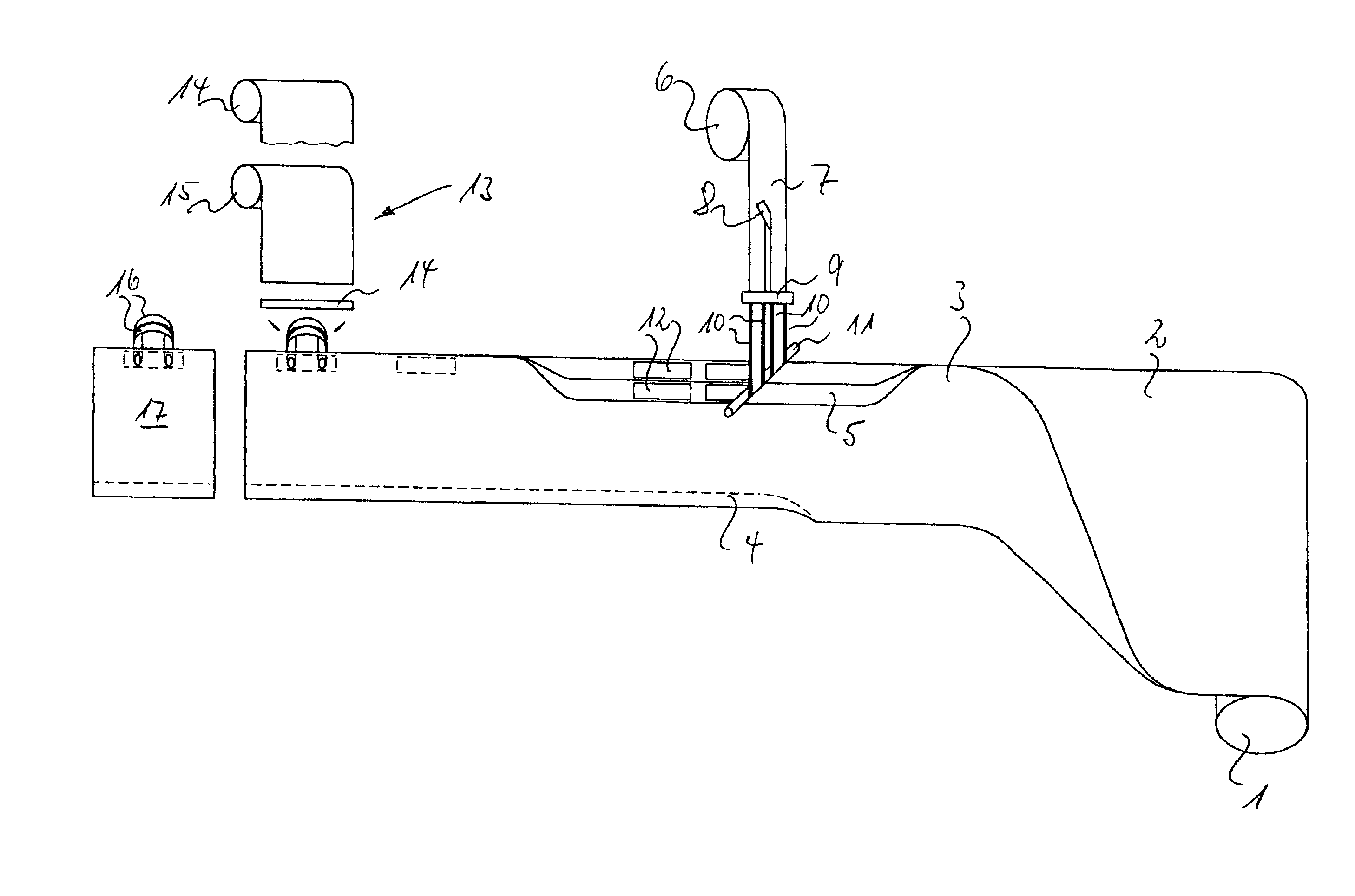 Method for producing loop handle shopping bags