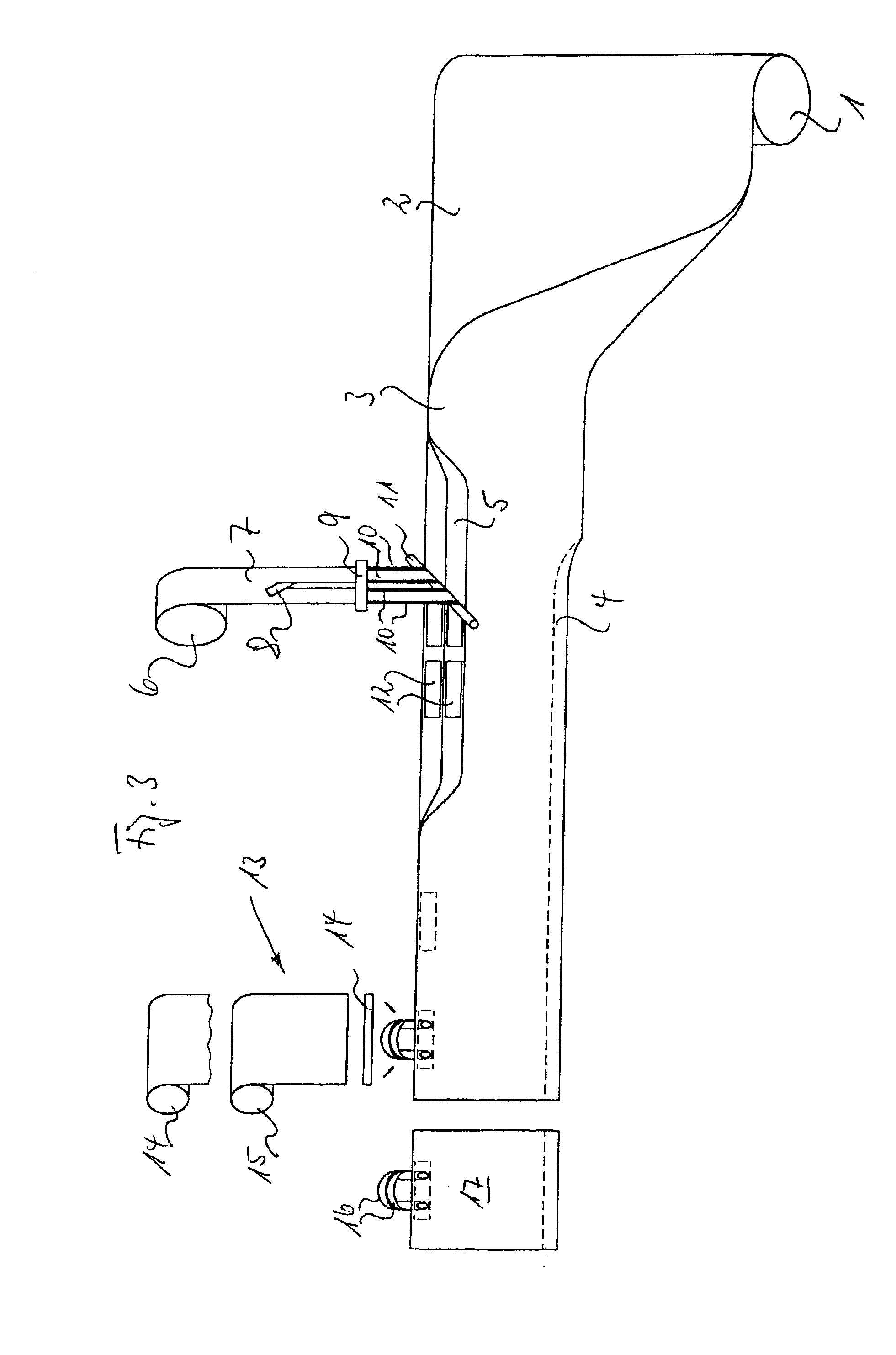 Method for producing loop handle shopping bags