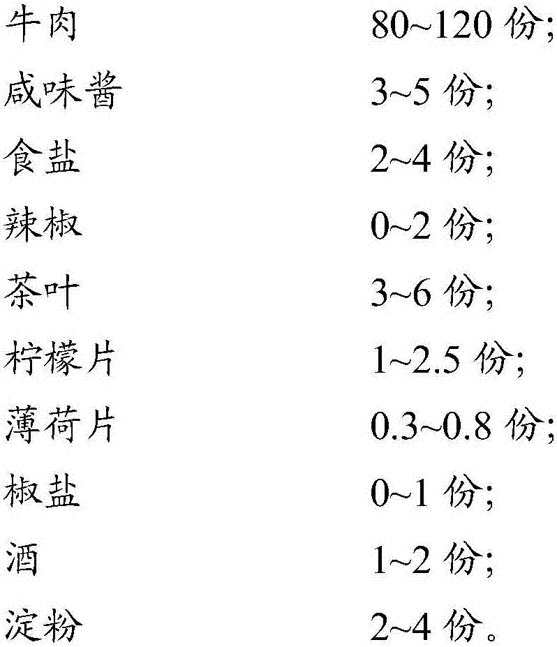 Ready-to-eat sauce flavor salt-baked dried beef and preparation method thereof