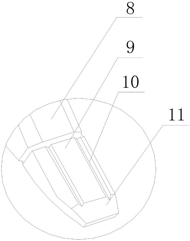 Mulching soil removing device for cave of phosphorite mine