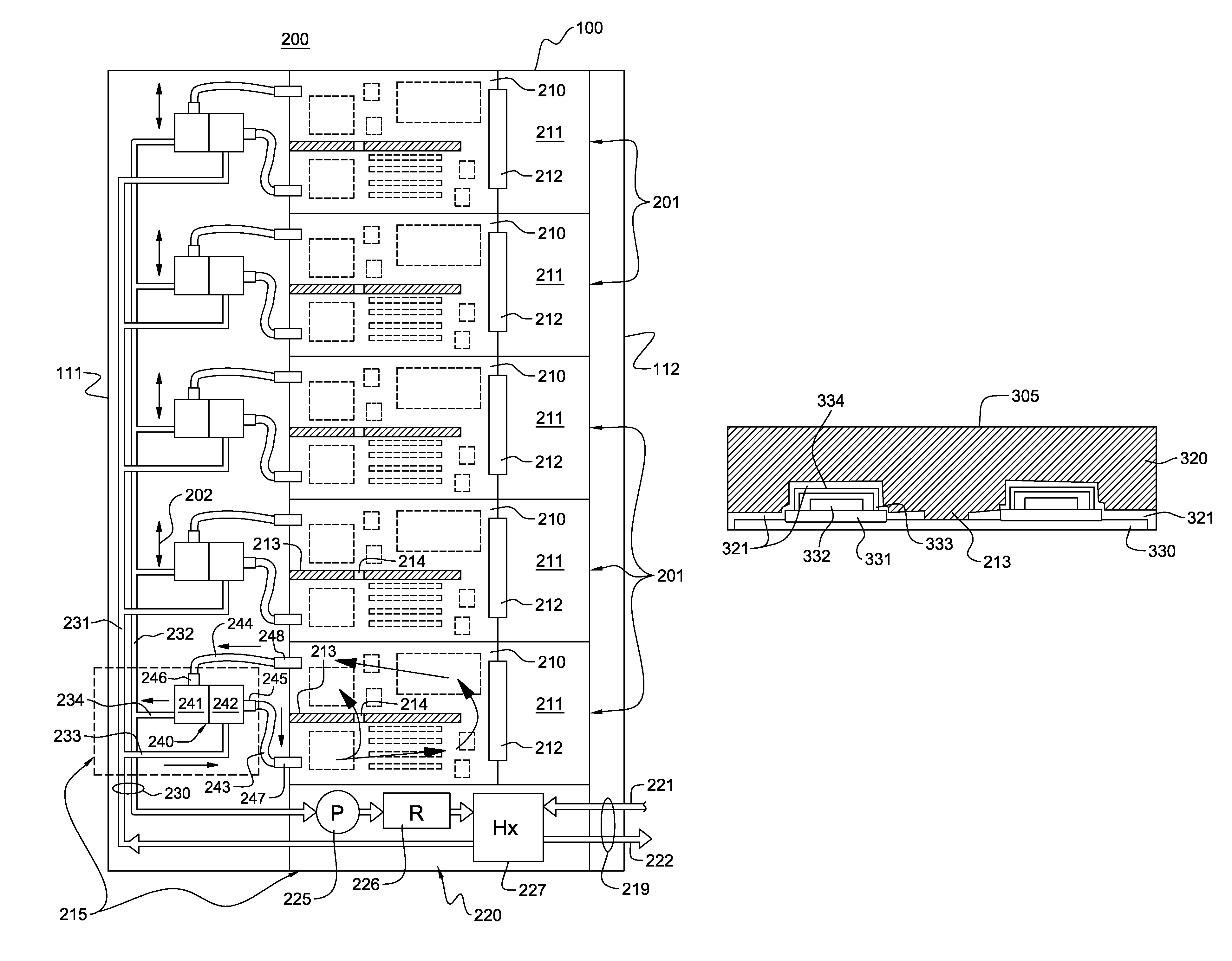 Apparatus and method for facilitating pumped immersion-cooling of an electronic subsystem