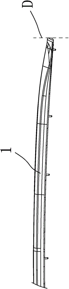 End part improvement structure capable of overcoming thermal expansion and cold contraction of baggage holder