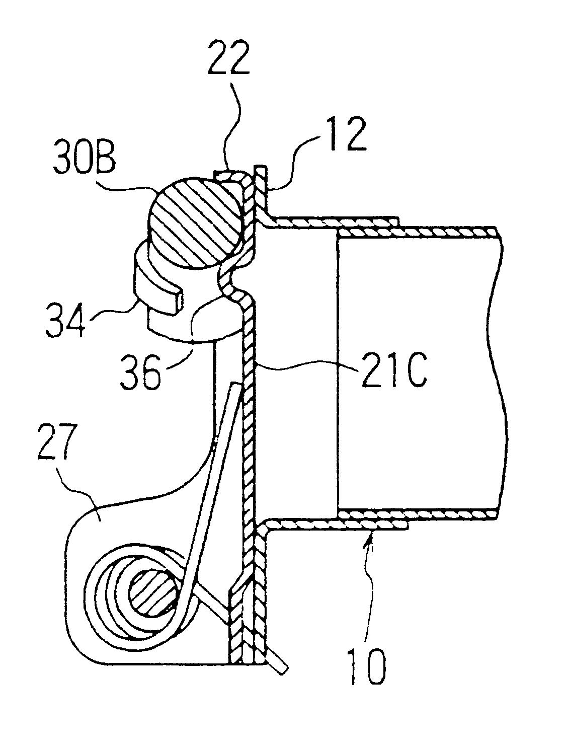 Valve structure for engine exhaust system