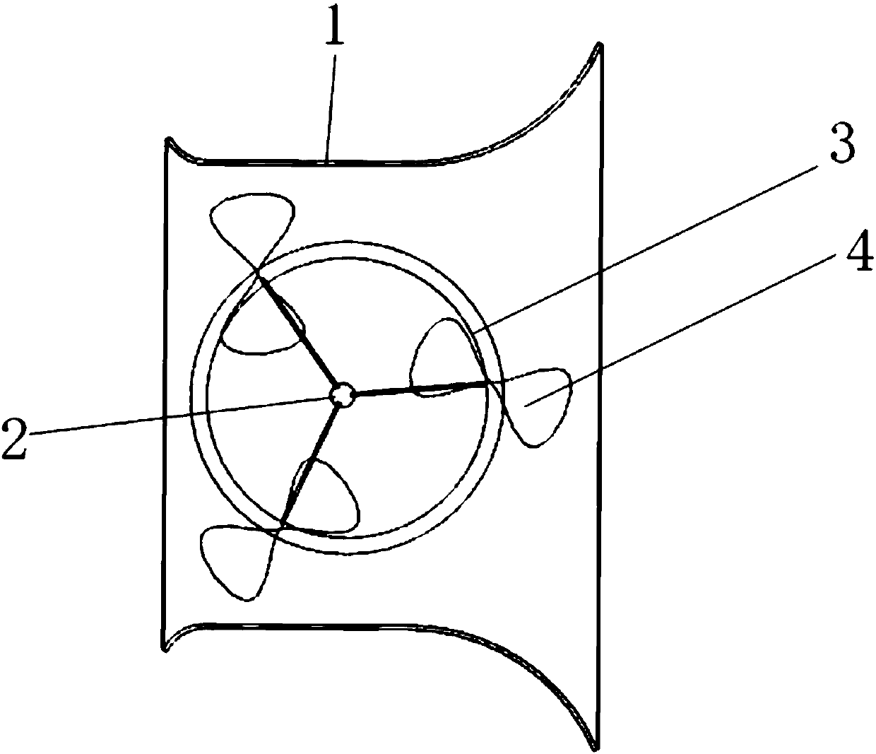 Water turbine based on combined type multi-stage tidal current energy power generation