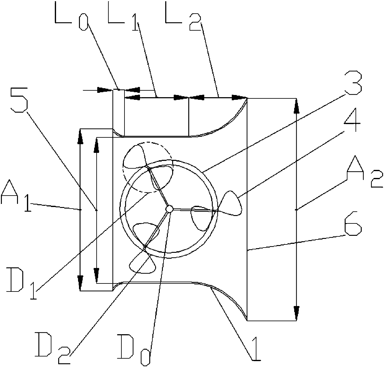 Water turbine based on combined type multi-stage tidal current energy power generation