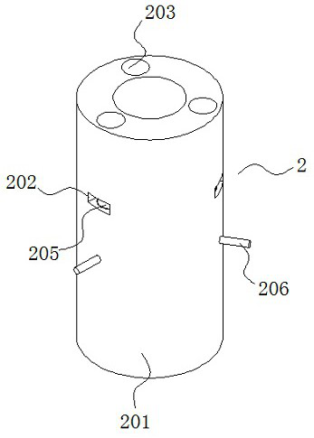 Magnetic repulsion type liquid container based on inclined opening