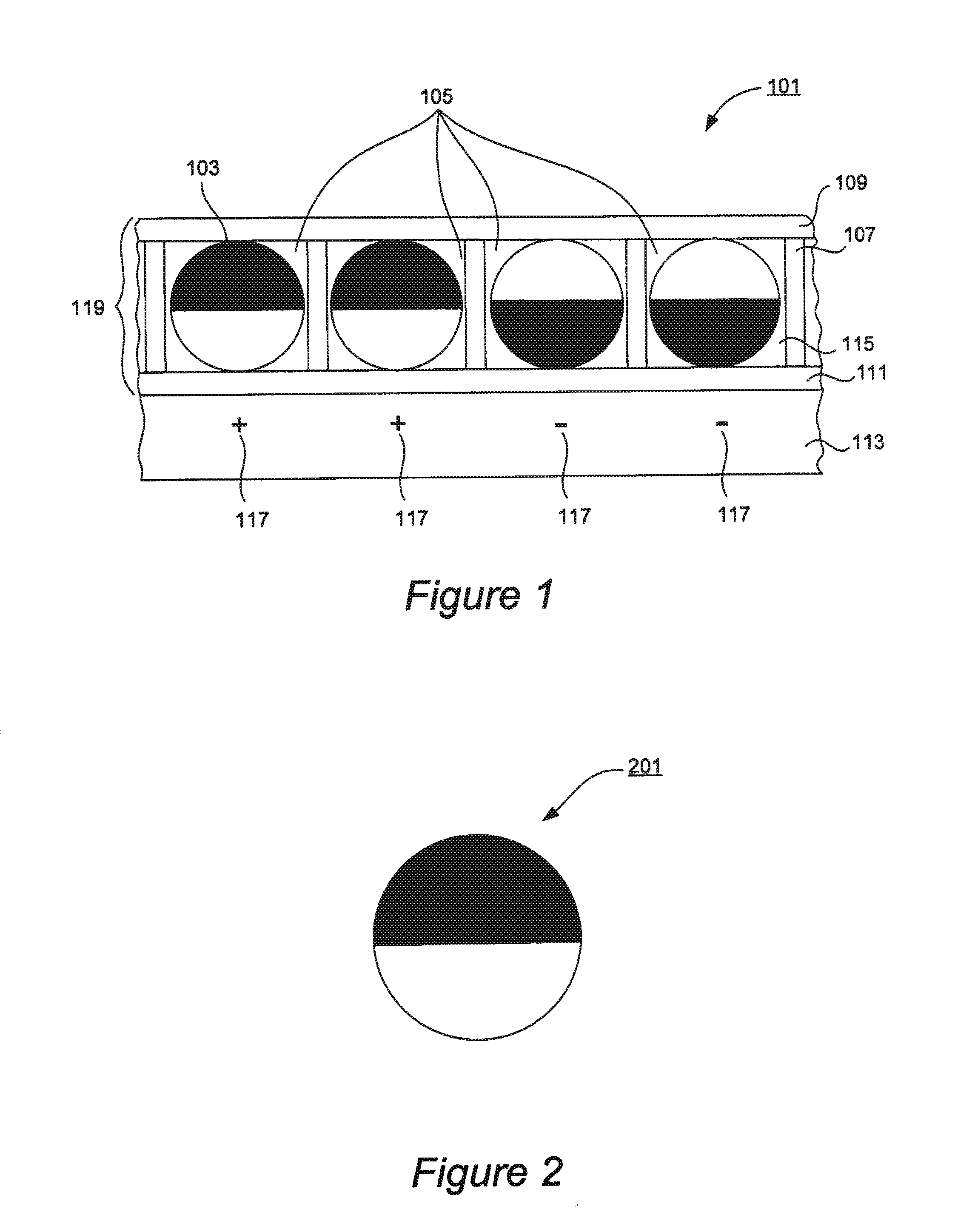 Color rotating element displays