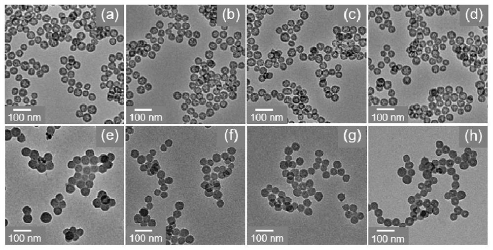 Hollow mesoporous organic silicon composite nanomaterial with reverse contrast magnetic resonance imaging and drug controlled release functions and preparation method of hollow mesoporous organic silicon composite nanomaterial