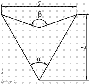 Automobile energy absorbing device with negative poisson ratio