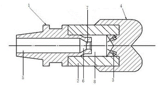 Self-excitation type pulse polycrystalline diamond compact (PDC) drill bit