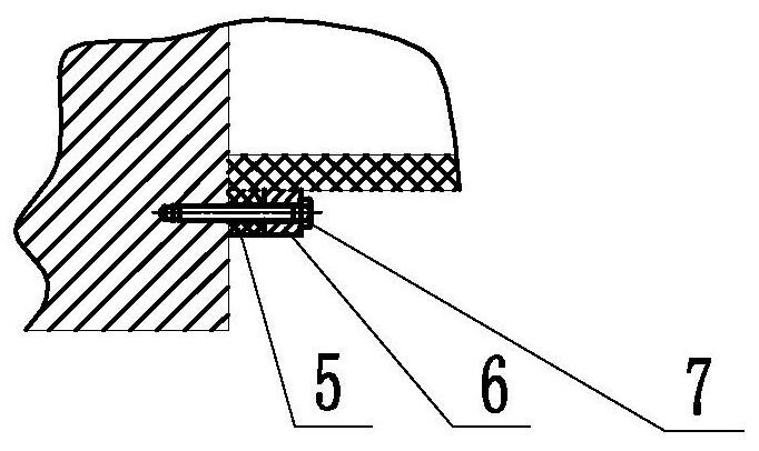 Prestress inhaul cable anchorage device with elastic sealing cylinder