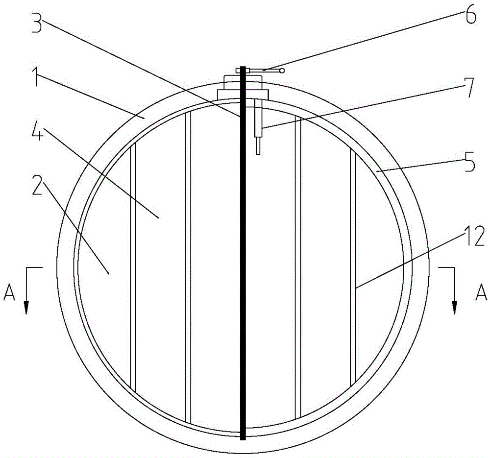 Circular fireproof valve