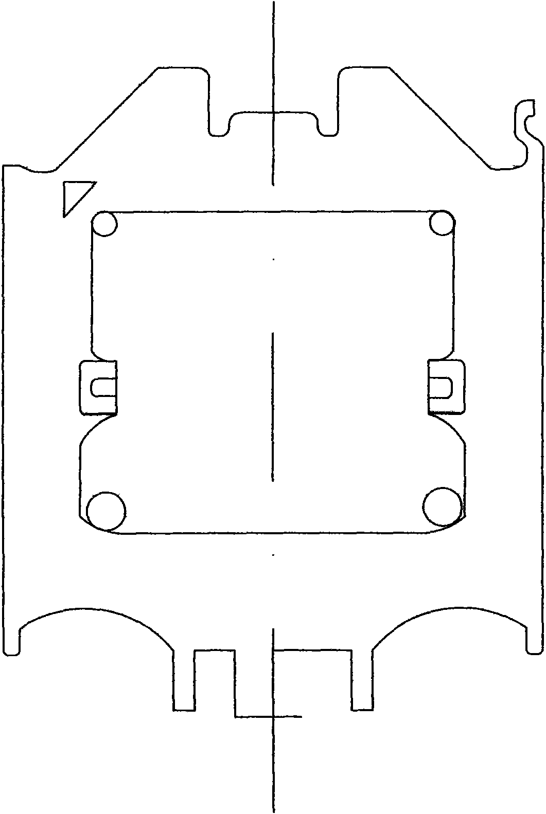 Novel mould material in-frame four-point positioner