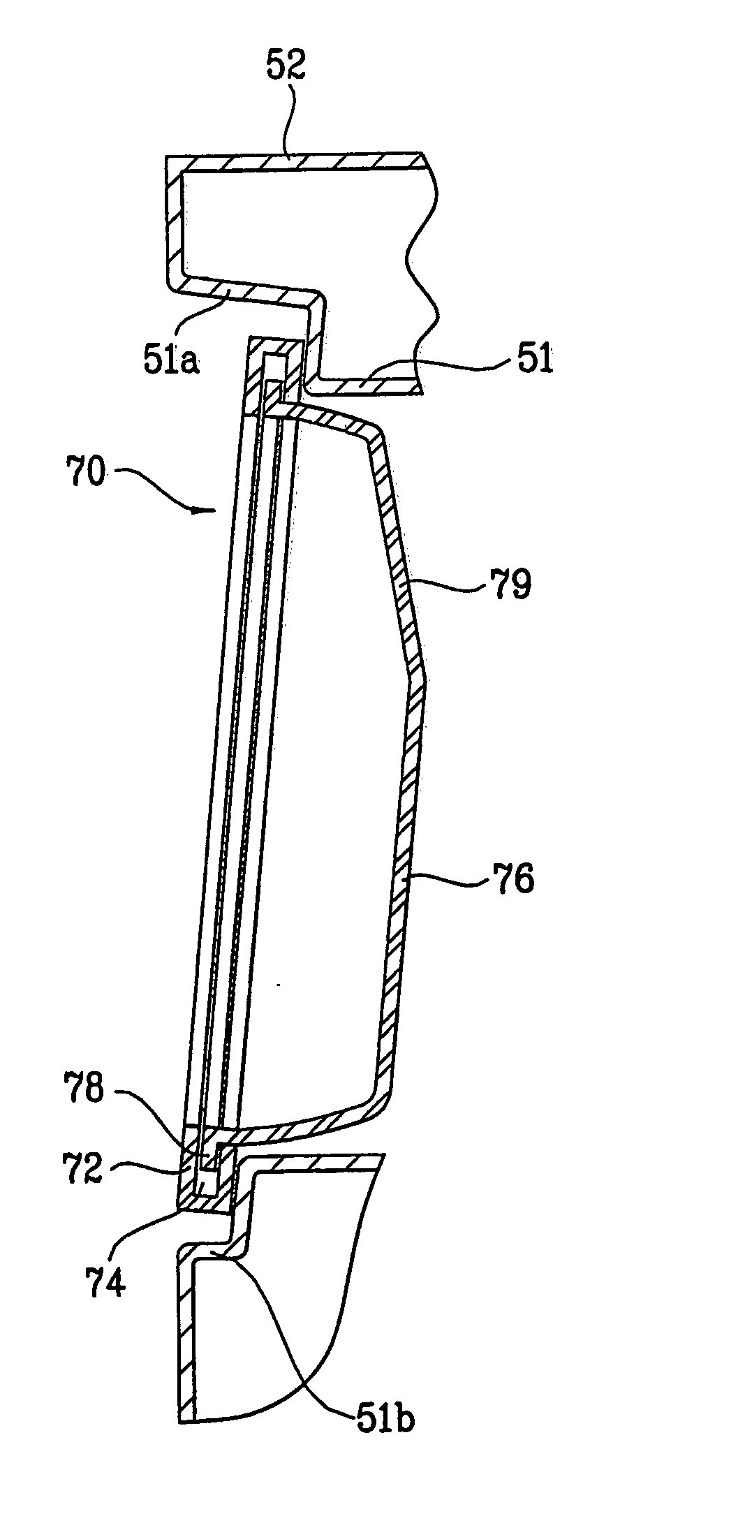 Washing machine and dryer having tilted door