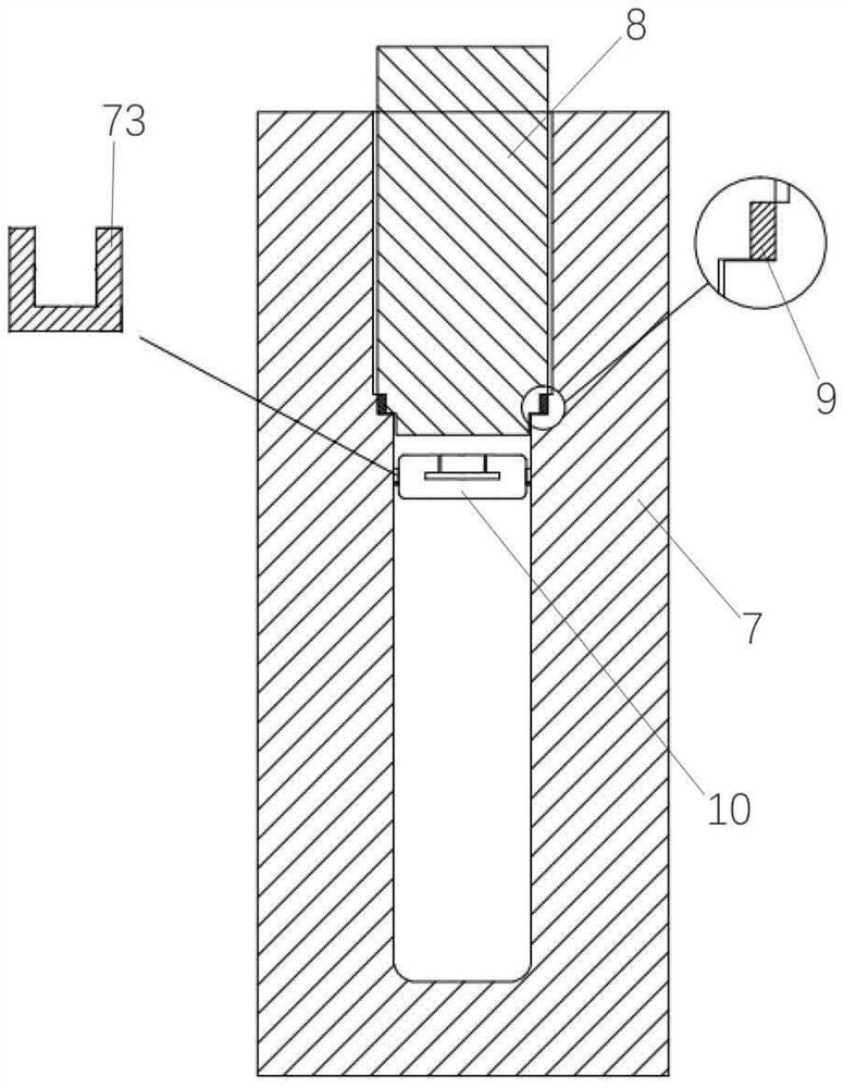 Device for forging liquid metal through ultrahigh-pressure nitrogen