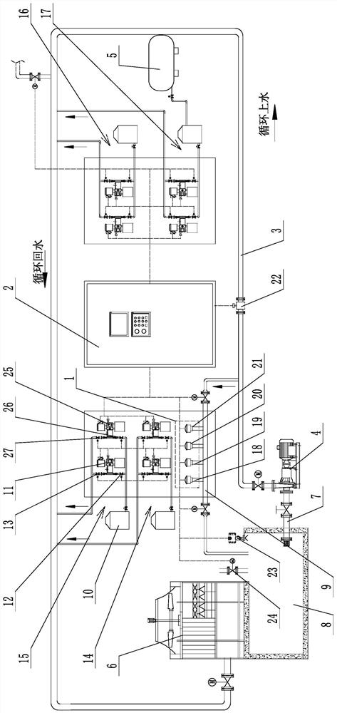 A fully automatic precise dosing control device for circulating water