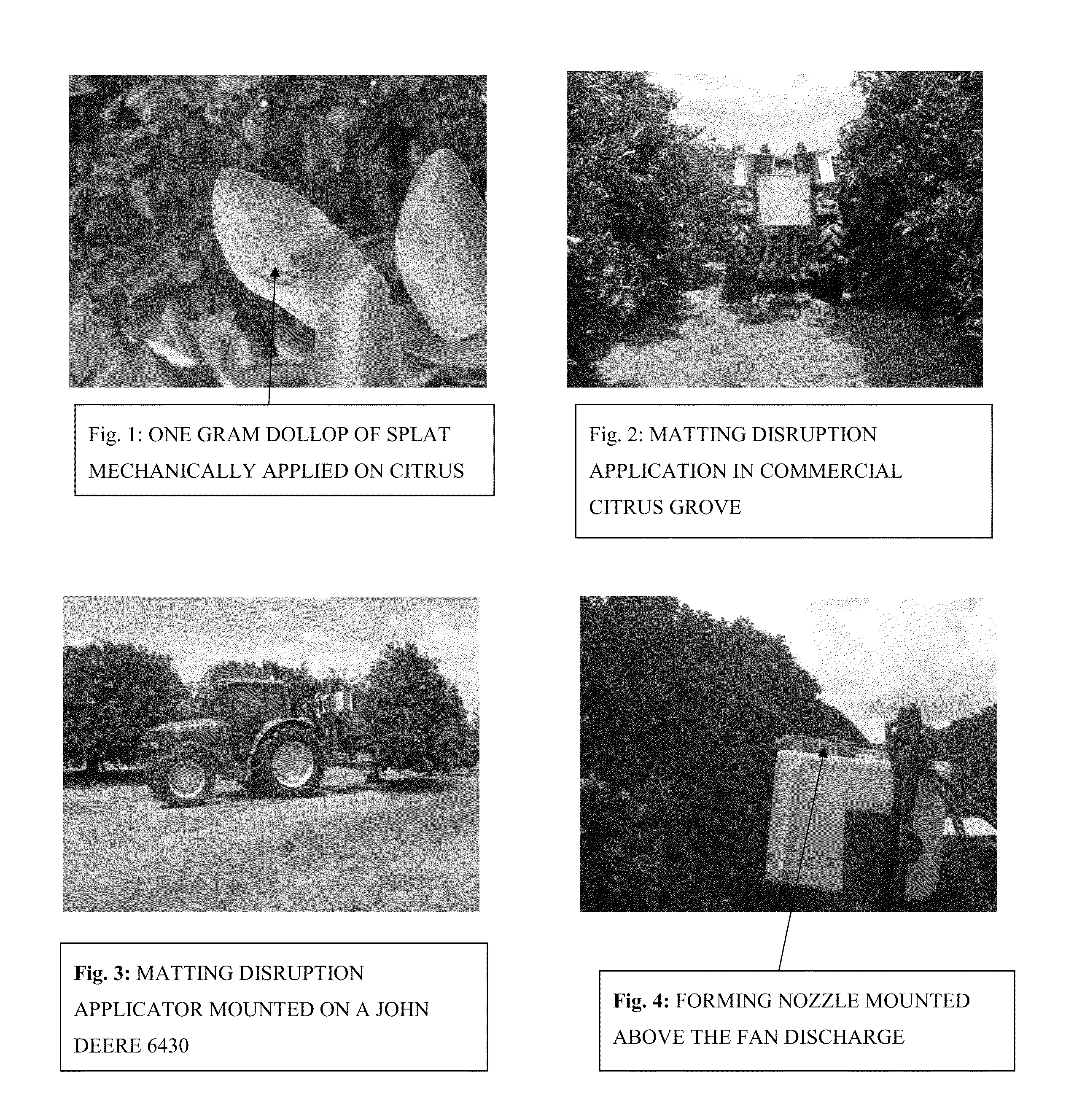 System and method for application and dispersal of a material for mating disruption and insect population control