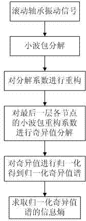 Rolling bearing performance degradation evaluation device and method