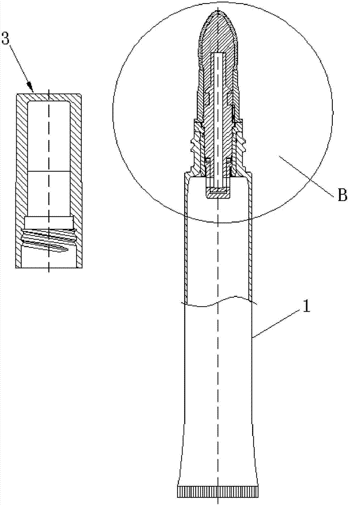 Rotary discharging type cosmetic container