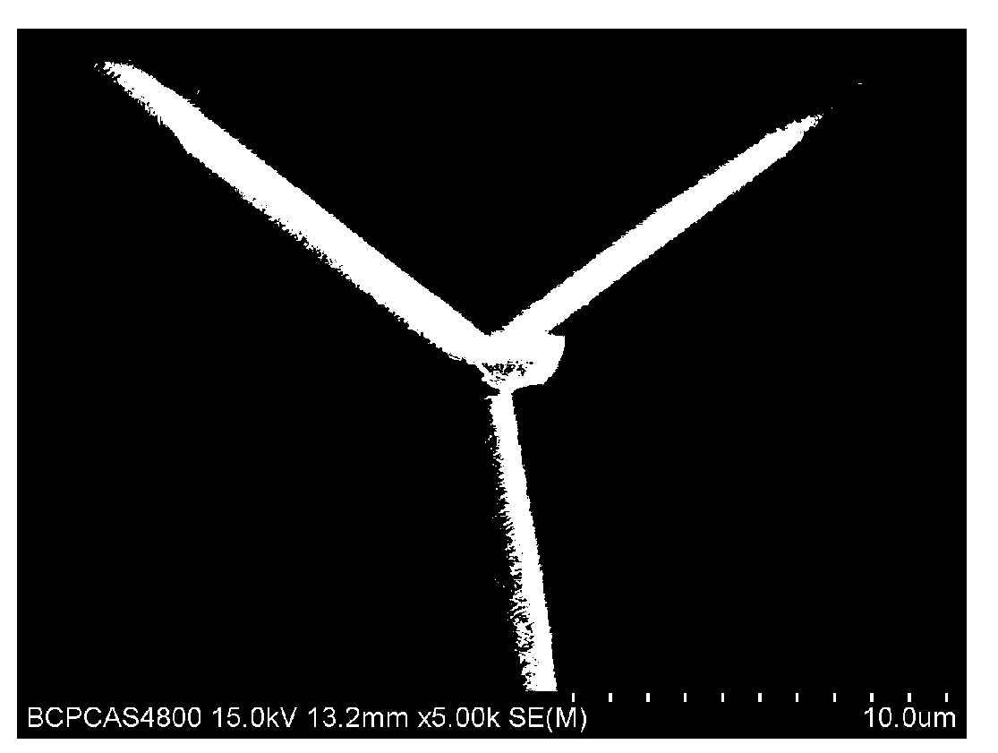 Tetrapod-like zinc oxide/graphene composite material and preparation method thereof