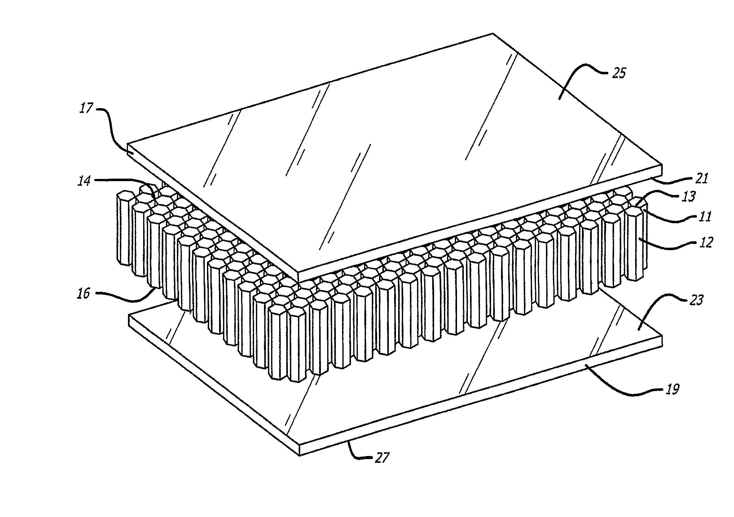 Thermosetting resin adhesive containing irradiated thermoplastic toughening agent