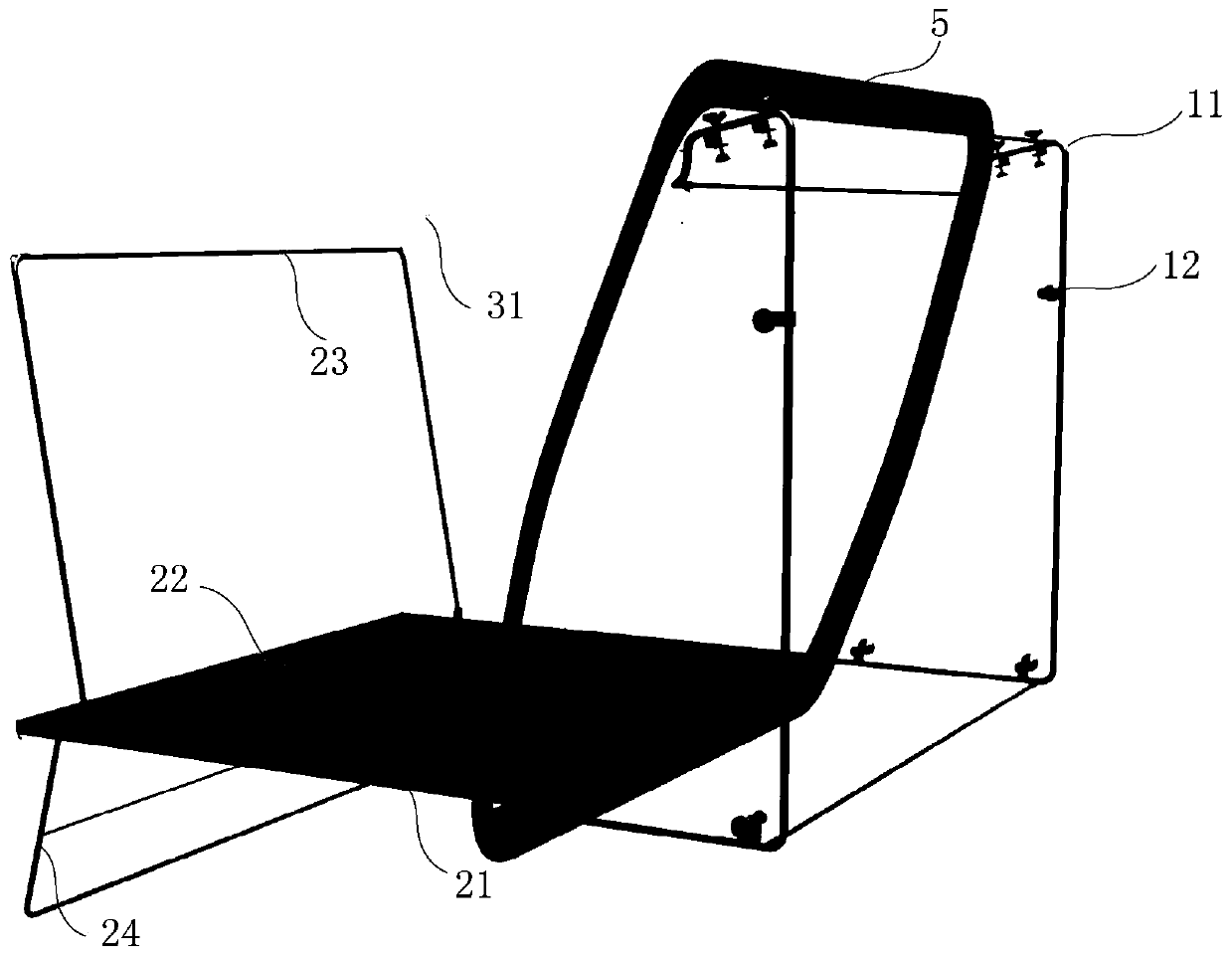 Space expansion structure accommodated at tail of automobile