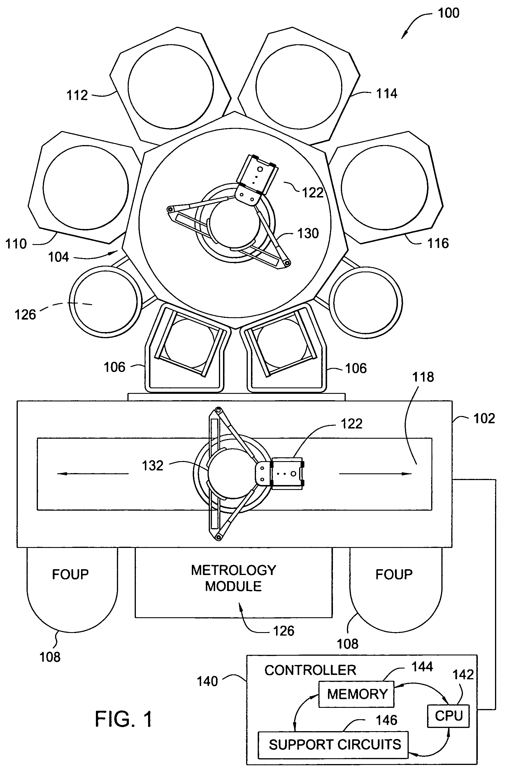 Cluster tool and method for process integration in manufacturing of a photomask