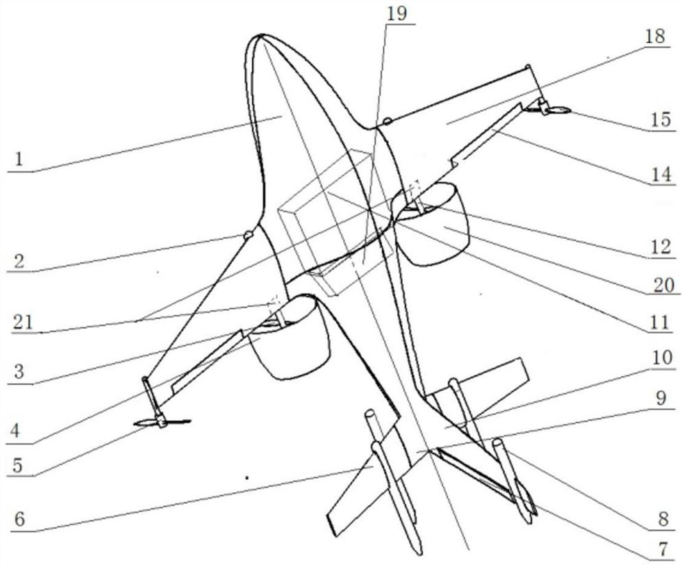 Rudder control type vertical take-off and landing unmanned aerial vehicle and take-off and landing control method thereof