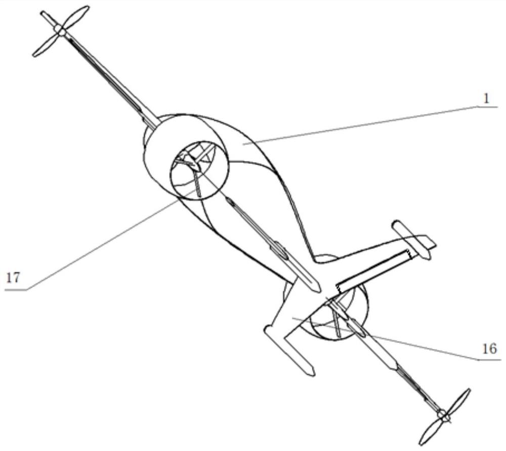 Rudder control type vertical take-off and landing unmanned aerial vehicle and take-off and landing control method thereof