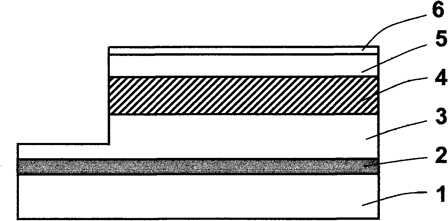 Gallium nitride-based inverted light-emitting diode (LED) with two reflecting layers on lateral surfaces and preparation method thereof