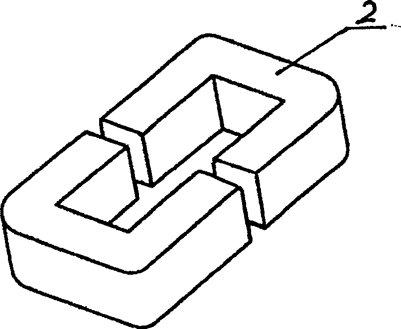 Inductance ballast iron-core