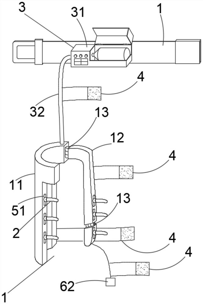 Wearable pneumatic bionic lower limb massager