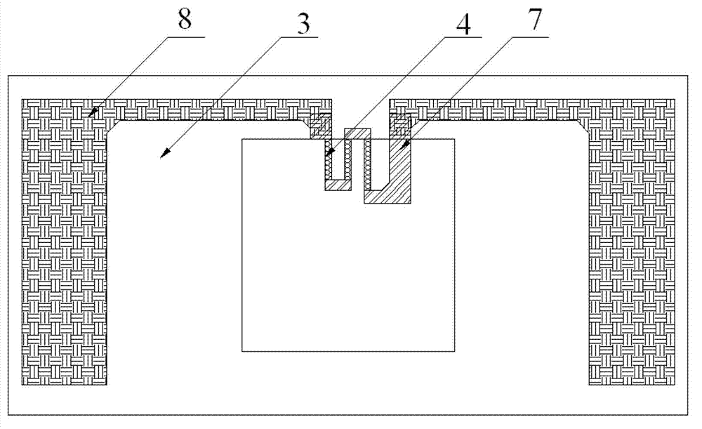 Piezoresistive pressure sensor chip adopting face down bonding and preparing method thereof